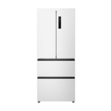 预售、PLUS会员：TCL 电冰箱 白色法式多门四开门对开门家用电冰箱 409升