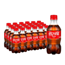 plus会员:可口可乐（Coca-Cola）汽水 碳酸饮料 300ml*24瓶
