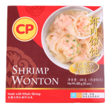 京东百亿补贴、PLUS会员：正大 虾肉馄饨144g*4盒