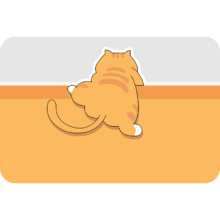 金玉铭川 吸水防滑脚垫 大胖橘猫 40X60cm
