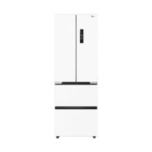 美的（Midea）M60隐形嵌421法式多门四开门超薄零嵌入式平嵌一级变频除菌净味大容量家用电冰箱MR-421WUFPZE白色