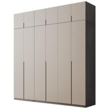 全友家居现代简约组合衣柜加顶柜卧室家用收纳成品大衣橱DG10010