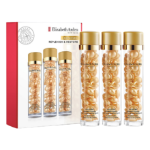 PLUS会员、京东百亿补贴：伊丽莎白雅顿（Elizabeth Arden）时空焕活胶囊面部精华42ml约90粒 金胶