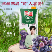 汇源 100%果汁 混合口味尝鲜装 1L*2盒（葡萄汁+葡萄汁）