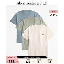 Abercrombie & Fitch 3件装小麋鹿纯色短袖T恤 358480-1