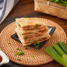 安井 酥皮馅饼 猪肉大葱味 600g 共6个 家庭装早餐面点 空气炸锅食材