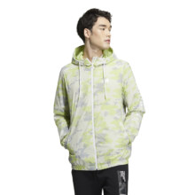 adidas NEO 拼色时尚简约男款连帽夹克 休闲外套防风衣