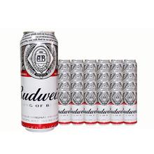 Budweiser 百威 原装英国进口啤酒百威黄啤 500mL *24罐