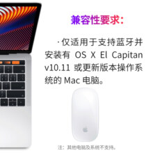 Apple 苹果鼠标原装Magic Mouse 2代妙控无线蓝牙鼠标键盘二代鼠标 妙控鼠标-白色
