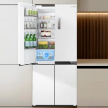 plus会员：Midea 美的 MR-535WUSPZE 风冷 零嵌入式 十字对开门冰箱 510L 白色
