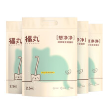 福丸 绿茶味豆腐宠物猫砂 结团快速  可冲厕所 猫沙 10kg 2.5kg*4包