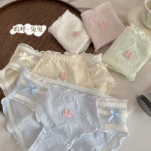 云大师 抗菌棉质内裤女  三角裤头 可爱兔兔【随机单条装】 均码【80-125斤】