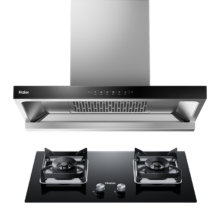 plus会员、618预售：Haier 海尔 烟灶套装 新欧式下潜近吸 24立方吸力 5.2kw 64%热效 ET906S+BE6
