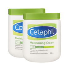 PLUS会员、京东百亿补贴：Cetaphil 丝塔芙 大白罐保湿霜  550g*2件 拍2件