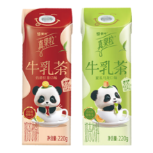 再补货: 蒙牛 真果粒牛乳茶 伯爵红茶 220g×1盒+蜜瓜乌龙 220g×1盒