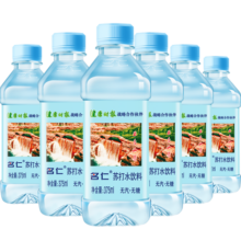 名仁 苏打水饮料 无糖无汽弱碱性水 375ml*20瓶 整箱装