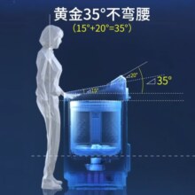 松下(Panasonic)官方波轮洗衣机全自动10公斤一键智洗大容量家用轻松洗不弯腰洗脱一体 XQB100-UALTS