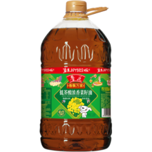 鲁花 食用油 香飘万家系列 低芥酸浓香菜籽油 3.09L