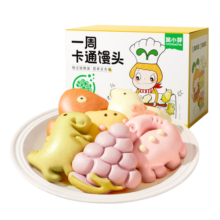 窝小芽 一周卡通馒头儿童早餐无添加色素享婴儿馒头宝宝辅食谱210g
