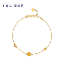 20点开始、PLUS会员：TSL 谢瑞麟 黄金手链女 YS166 1.95g 计价类 工费450元 母亲节专场