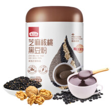 燕之坊 黑芝麻桑椹核桃黑豆粉500g营养代餐粉速食懒人饱腹食品黑芝麻糊