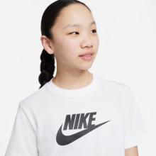 NIKE 耐克 官方儿童大童女童T恤夏季纯棉宽松运动轻便针织棉FD0928