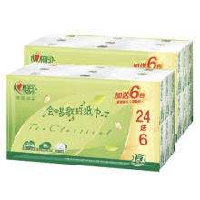 plus会员:心相印 手帕纸 茶语丝享4层 24+6包