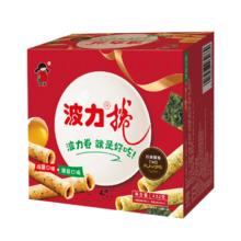 POLI 波力食品 波力海苔波力卷原味鸡蛋味蛋卷酥脆饼干糕点七夕节日礼盒早餐代餐 鸡蛋海苔味双拼 432g （内含8包）