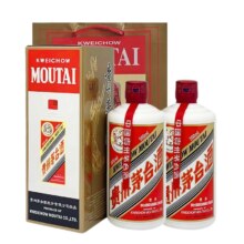 茅台（MOUTAI）飞天 53度 酱香型白酒 500ml*2 海外版送礼袋