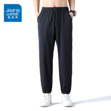 PLUS会员：JEANSWEST 真维斯 男士夏季冰丝速干裤*2
