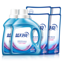 蓝月亮 洗衣液 套装 深层洁净 机洗 薰衣草香 家庭装 洁净16斤（ 2kg 2瓶 +1kg*4袋）