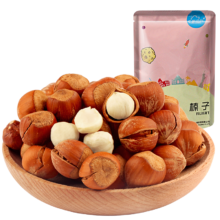 再降价、PLUS会员、掉落券：新边界 坚果炒货 开口手剥原味榛子 250g/袋*12件