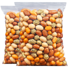 京东百亿补贴、Plus会员:每果时光 鱼皮花生米 500g*1包