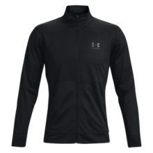 安德玛（UNDERARMOUR）Pique Track男子轻质针织训练运动外套1366202 黑色001 S