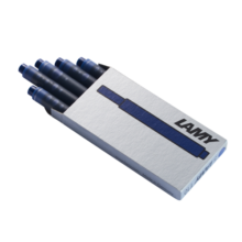 凌美（LAMY）钢笔墨水芯 墨胆墨囊T10 蓝黑色5支一盒 一次性使用便捷 德国进口