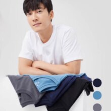限新客、plus:京东京造 抗菌小白T 5A抑菌男新疆棉t恤  白色L*3件