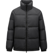森马（Semir）[张新成同款][90绒子]三防羽绒服男冬季情侣纯色外套上衣 黑色(灰鸭绒)90001 175/92A/L