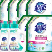 PLUS会员：超能 洁净柔护洗衣液 27斤套装(植萃低泡750g*2瓶 ＋洁净柔护2kg*6袋)