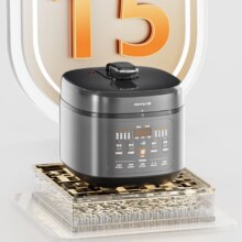 plus会员：Joyoung 九阳 智能电压力锅 50H200晶钻耐磨 5L大容量（赠品3选1）