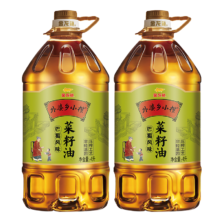 Plus会员:金龙鱼食用油 非转压榨 外婆乡小榨巴蜀风味菜籽油  4L 2桶