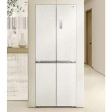 预售、PLUS会员：TOSHIBA 东芝 白珍珠系列 GR-RF440WI-PM166 十字对开门冰箱 440L
