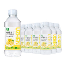 PLUS会员：优珍 柠檬味苏打水饮料 0脂肪 350ml*12瓶*5件
