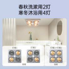 奥普（AUPU） 浴霸灯暖取暖照明多功能浴霸 防爆取暖灯泡即开即热灯暖 【灯暖浴霸】FDP310A