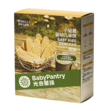 光合星球（THE BABYPANTRY）婴幼儿米饼原味宝宝零食儿童磨牙棒饼干非油炸无添加白砂糖50g
