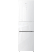 海信（Hisense）222升三门冰箱小型三开门家用白色风冷无霜节能省电宿舍租房电冰箱BCD-222WTDG/S 【钢化玻璃面板】