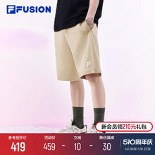 FILA 斐乐 FUSION斐乐潮牌情侣运动短裤男2024夏季新款休闲五分裤女裤