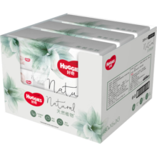 好奇（Huggies）天然植物小森林湿巾80抽18包超厚倍柔铂金装增厚婴童手口可用