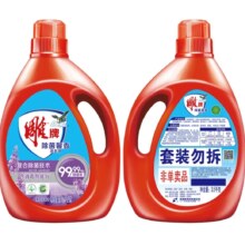 PLUS会员：雕牌 除菌馨香洗衣液 3.5kg*2瓶*2件