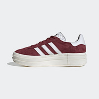 adidas 阿迪达斯 GAZELLE BOLD「T头鞋」女款厚底增高板鞋 HQ6892