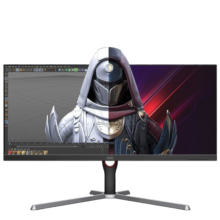 AOC显示器 U34G3X 34英寸 IPS电竞带鱼屏 准4K分辨率 144Hz 1ms 内置音箱 旋转升降 分屏模式